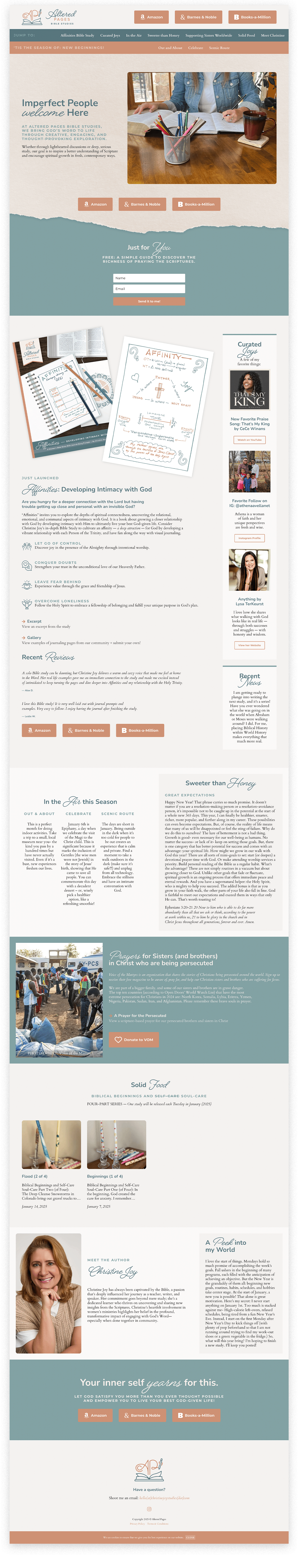 Altered Pages Bible Study Branding + Website